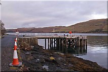 NG3732 : Carbost Pier by Richard Dorrell