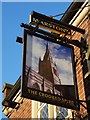 "The Crooked Spire" pub sign - Chesterfield