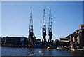 Three cranes, Millwall Docks