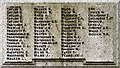 SJ9295 : Denton War Memorial: East side panel by Gerald England