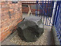 Bluestone erratic outside Louth Museum