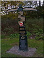 SK6010 : Sustrans cycle route marker by Mat Fascione