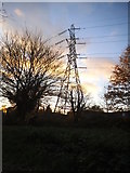 TQ2669 : Pylon by the River Wandle, Merton by David Howard