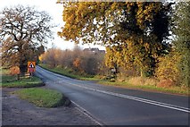 SJ5154 : The A534 (Wrexham Road) at Gallantry Bank by Jeff Buck