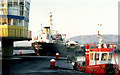 J4186 : Tug and tanker, Carrickfergus harbour (1990) by Albert Bridge