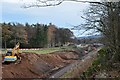 Borders Railway works on approach to Tweedbank station