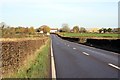 SJ5552 : The A49 approaching Croxton Green by Jeff Buck