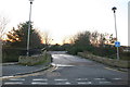 Exit of Golden Sands caravan park, on Quebec Road, and bridge over The Cut