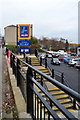 Steps to Aldi (and Iceland and Home Bargains), from Infirmary Road, Sheffield - December 2013