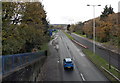 Towards Swansea city centre along the A483 Fabian Way