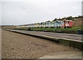 Minster on Sea: Beach huts on Minster Leas Beach