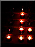 M2925 : Galway - Galway Cathedral - Lit & Unlit Candles in Side Chapel by Joseph Mischyshyn