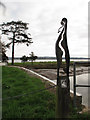 SX9686 : Exe estuary sculpture by Stephen Craven