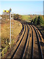 Railway lines east of Brampton station