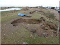 TF6432 : Damaged sea defences at Snettisham by Richard Humphrey