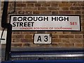 Pre-Worboys road number on Borough High Street