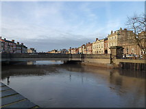 TF4609 : High tide and Town Bridge, Wisbech by Richard Humphrey