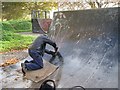 SP2965 : Repairs to the skate park, St Nicholas Park by Robin Stott