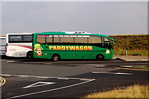 R0492 : Cliffs of Moher - Colourful Parked Paddywagon Tour Bus by Joseph Mischyshyn