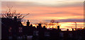 Sunset over Penn rooftops, Wolverhampton