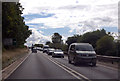 ST8332 : A303 approaching junction for Pimperleaze Road by Julian P Guffogg