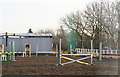 Jumping arena at Bunny Hill Riding Centre