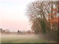 SU8985 : Mist over Marsh Meadow, Cookham - on a December afternoon by Stefan Czapski