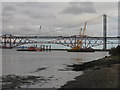 NT1178 : Working on The Queensferry Crossing by M J Richardson