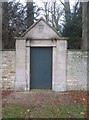 Doorway from the churchyard to Leadenham House