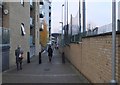 Lane leading to Island Gardens station