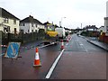 Road works at Rodgers Villas, Omagh