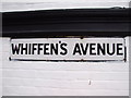 Vintage street nameplate, Whiffen