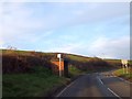 Bus stop and shelter on Slappers Hill, near Hillhead