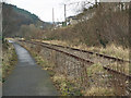 SS9089 : Disused railway and cycle path in the Garw Valley by eswales