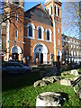 St John the Baptist seen from Colebrooke Row Gardens