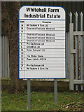 TL2460 : Whitehall Farm Industrial Estate sign by Geographer