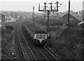 MED approaching Bangor station - 1975