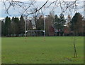 Rugby posts at Rushey Fields Recreation Ground