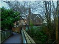 Footbridge over the former St. Margaret