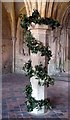 ST9168 : Wreathed pillar, Chapter House, Lacock Abbey by Rob Farrow