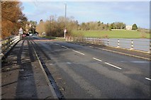 SO8933 : The A38 crossing Mythe causeway by Philip Halling
