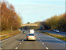 SP3071 : The A46 at Rocky Lane Bridge by Ian S