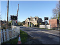 SE5318 : Womersley Station level crossing by Alan Murray-Rust