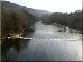 Weir across the Afon Afan, Cwmavon