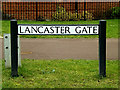 Lancaster Gate sign