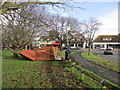 Bus Stop and remains of shelter, Rife Way