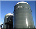 SO4383 : Slurry silos at farm in Halford by Dave Croker