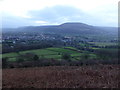 Part of Abergavenny from the Deri