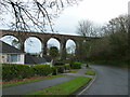 Viaduct over the road to Broadsands in Torbay