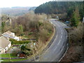 Queen Street viewed from the former aqueduct in Pontrhydyfen